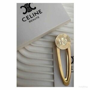 NEW Celine Gold Hair Clip Accessories